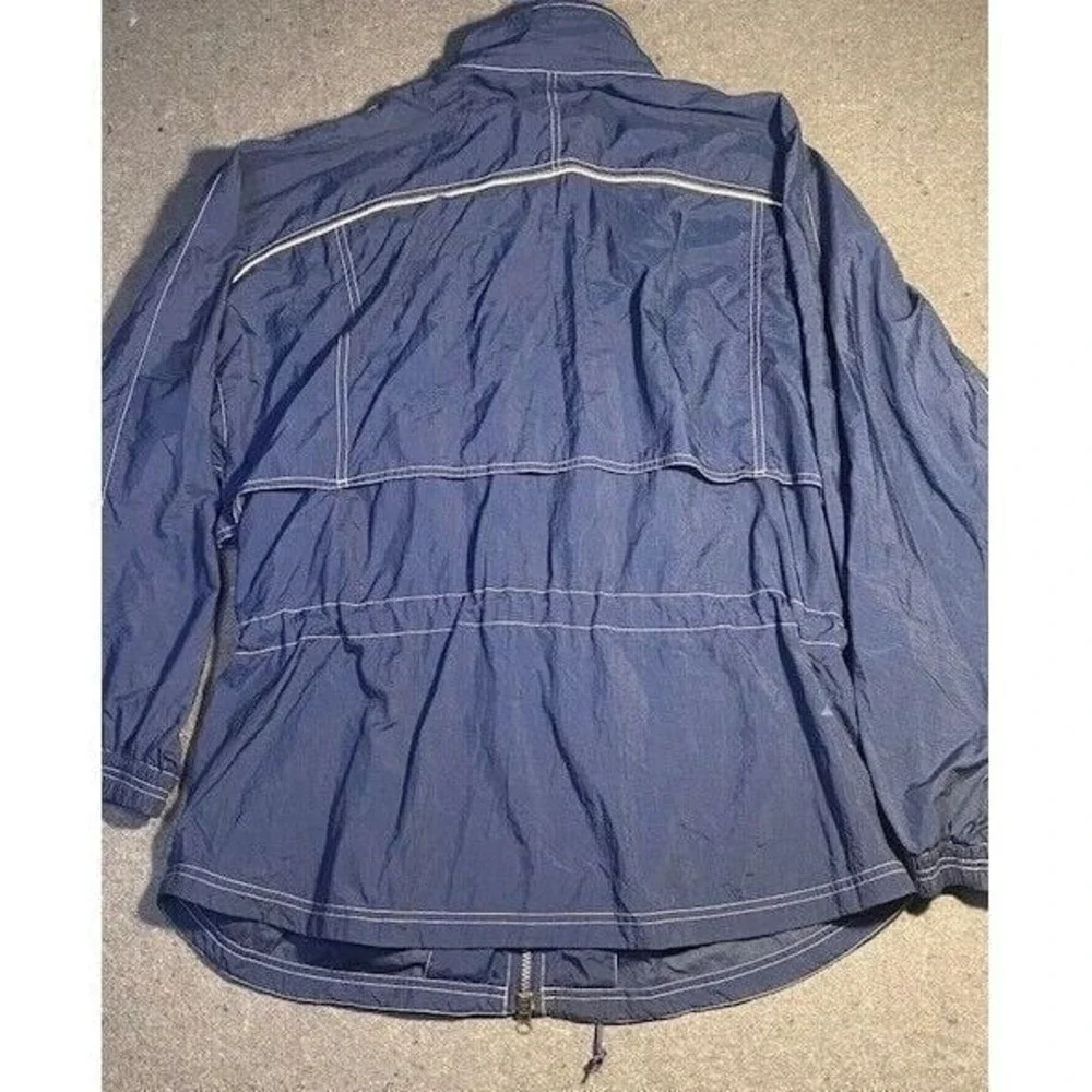 REEBOK VINTAGE Zip Up WINDBREAKER‎ Jacket Men's LARGE BLUE